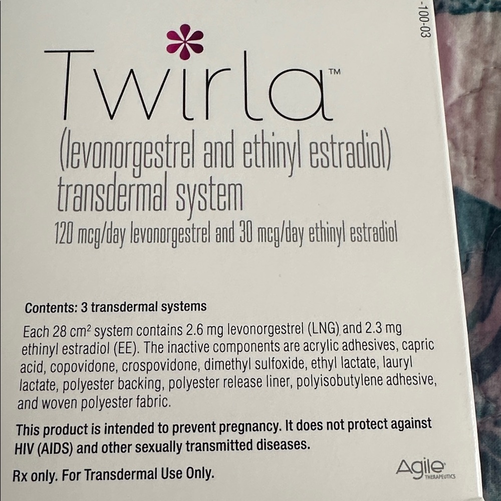 Twirla Transdermal System Patch - Two month supply - Picture 4 of 5